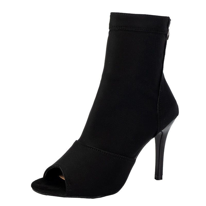 Dame Åbne Støvletter med flot høj hæl og moderigtigt design Stilla