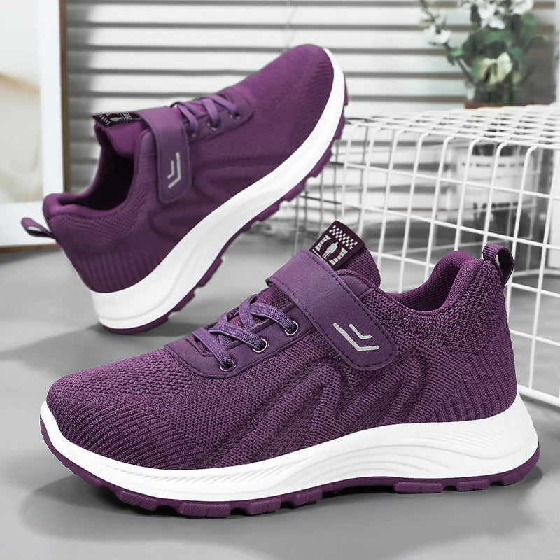Femme Letvægts Velcro Sport Sneakers med Åndbart Mesh Design Stilla