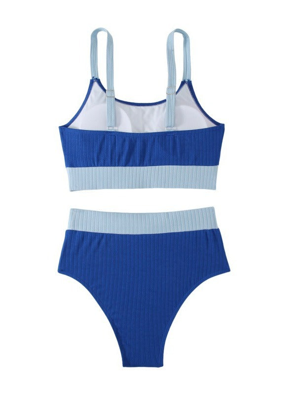 Dame Ribbet Bralette og Høj Talje Underdele Sæt Stilla