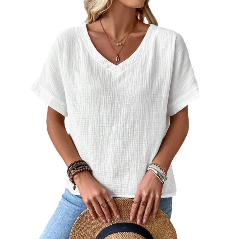 Dame afslappet perfekt Basic T-shirt Stilla