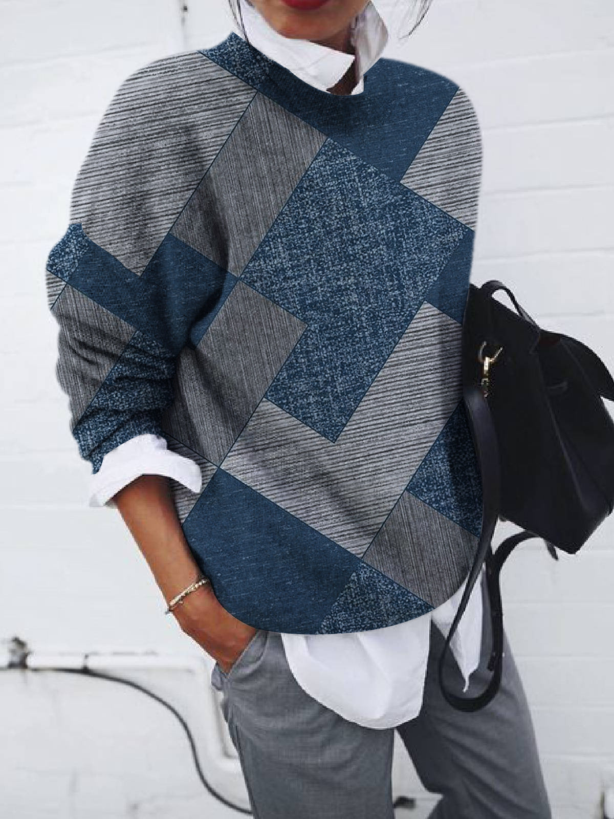 Stilla | Behagelig Løs Sweatshirt Mode