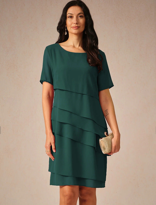 Dame elegant kjole med lagdelt design Stilla