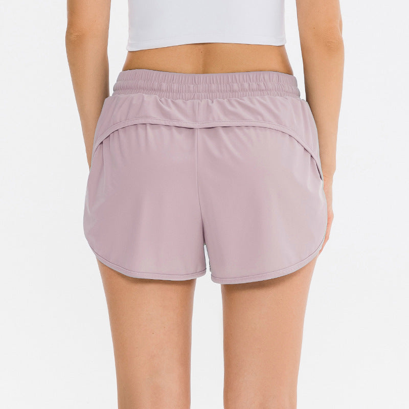 Dame Sporty Løbe Shorts med høj talje og praktiske sidelommer Stilla