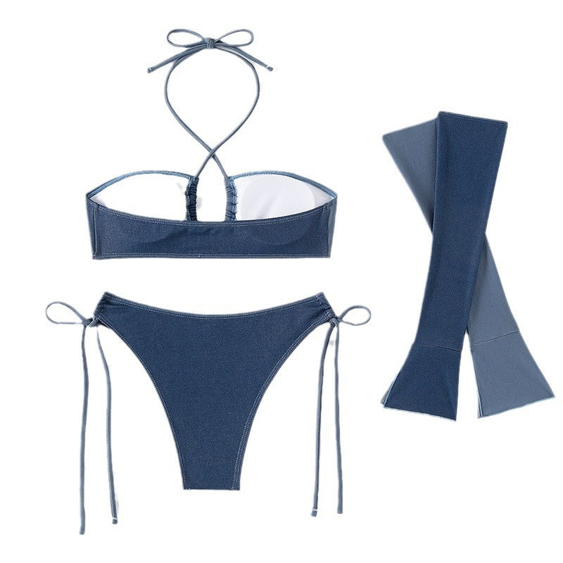 Dame Cut-Out Ruffle Bikini Sæt Stilla