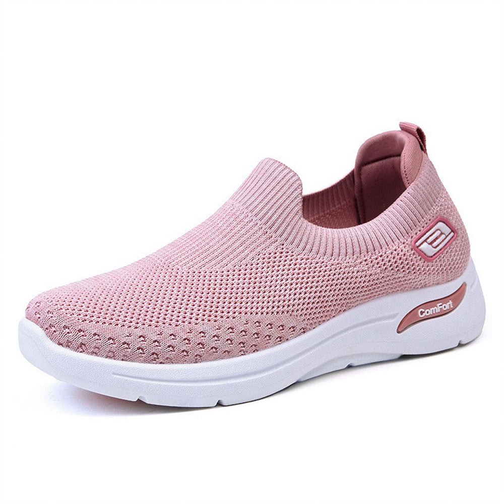 Dame Komfortable Slip-On Sneakers med stødabsorberende sål og elastisk overdel Stilla