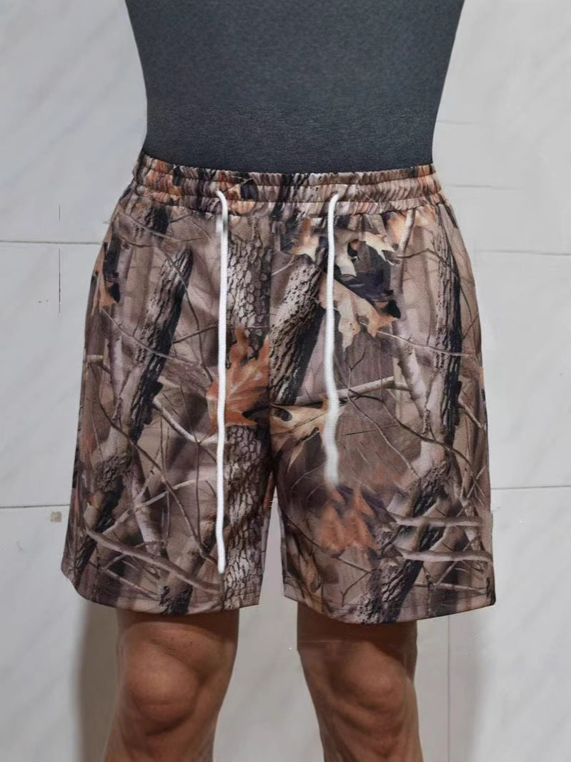 Dame fritidsshorts med camouflage mønster Stilla