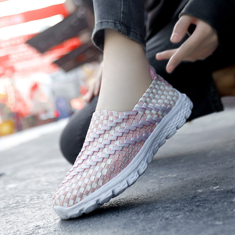 Dame Åndbar Memory-Skum Slip-On Sneakers Stilla