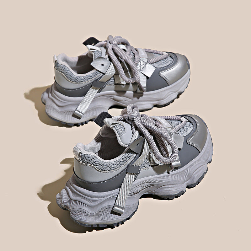Dame Sporty Chunky Sneakers med åndbar mesh-overflade og ergonomisk dæmpning Stilla