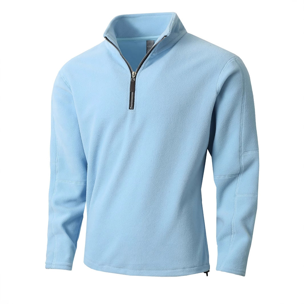 Herrer Fleece Pullover med høj krave Stilla