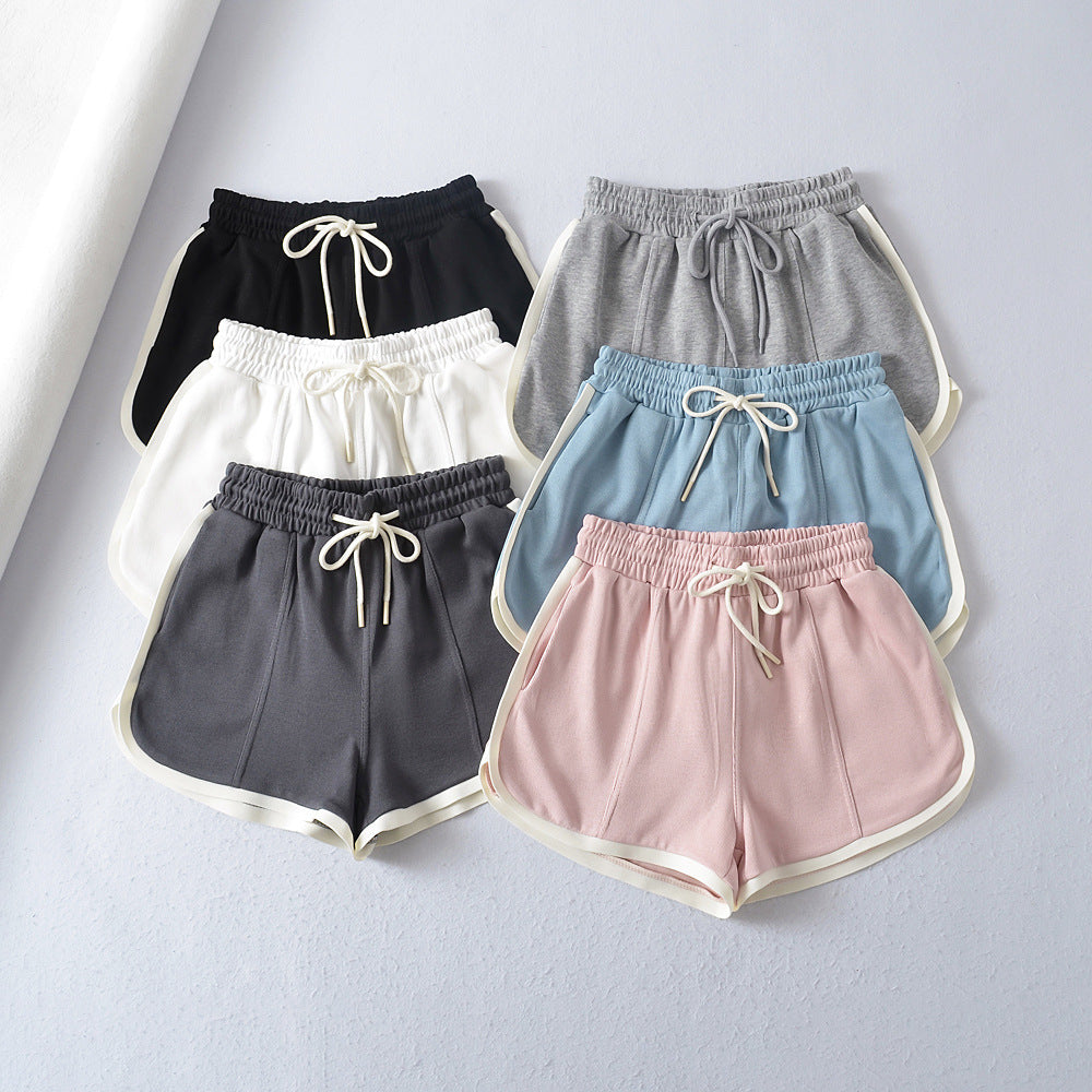 Dame Sporty Sweatshorts med elastisk talje og praktiske lommer Stilla