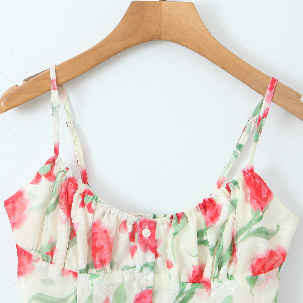 Dame Bluser-Top med blomsterdesign og peplum snit Stilla