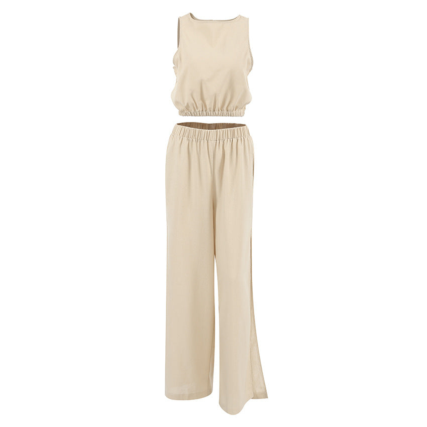 Dame jumpsuit med højtaljeret snit Stilla