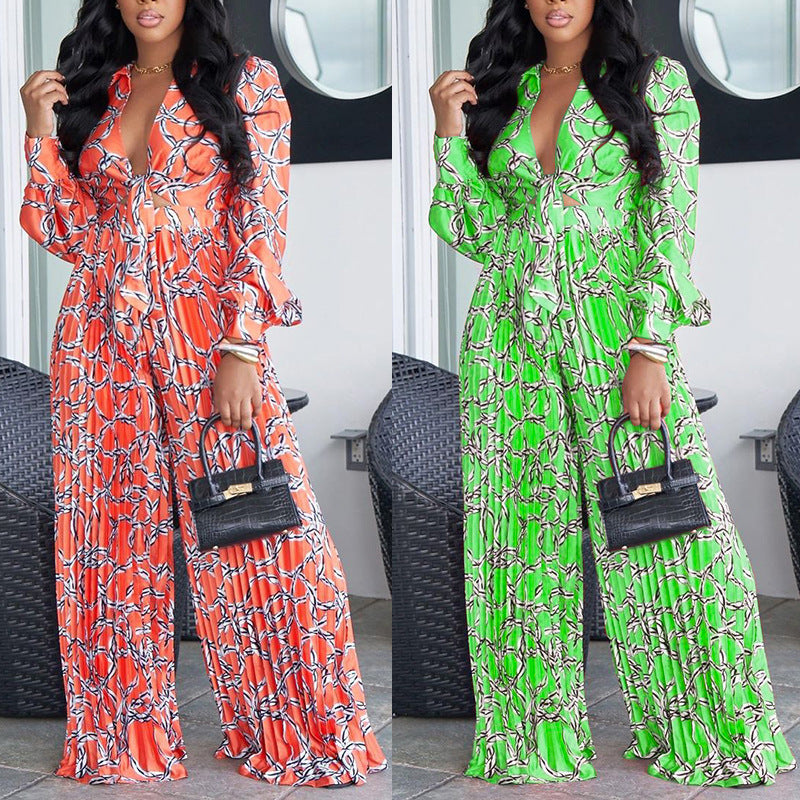 Dame Lækker Jumpsuit med Cut-Out-detaljer og bredt ben Stilla