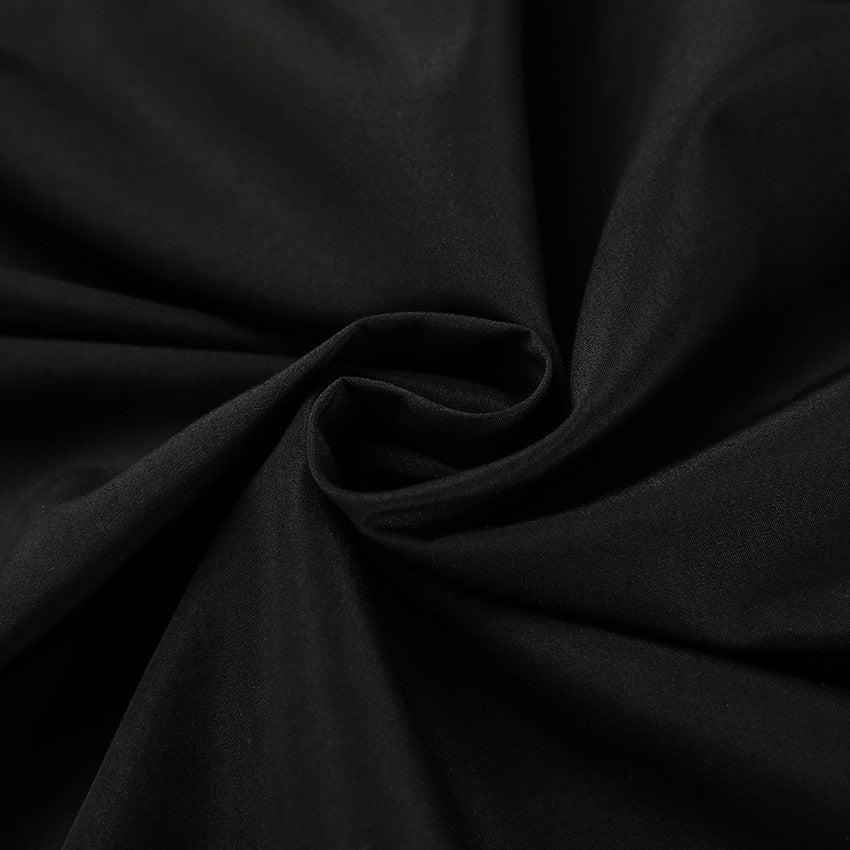 Dame Elegant gennemsigtig nederdel med høj slids og satinlook Stilla