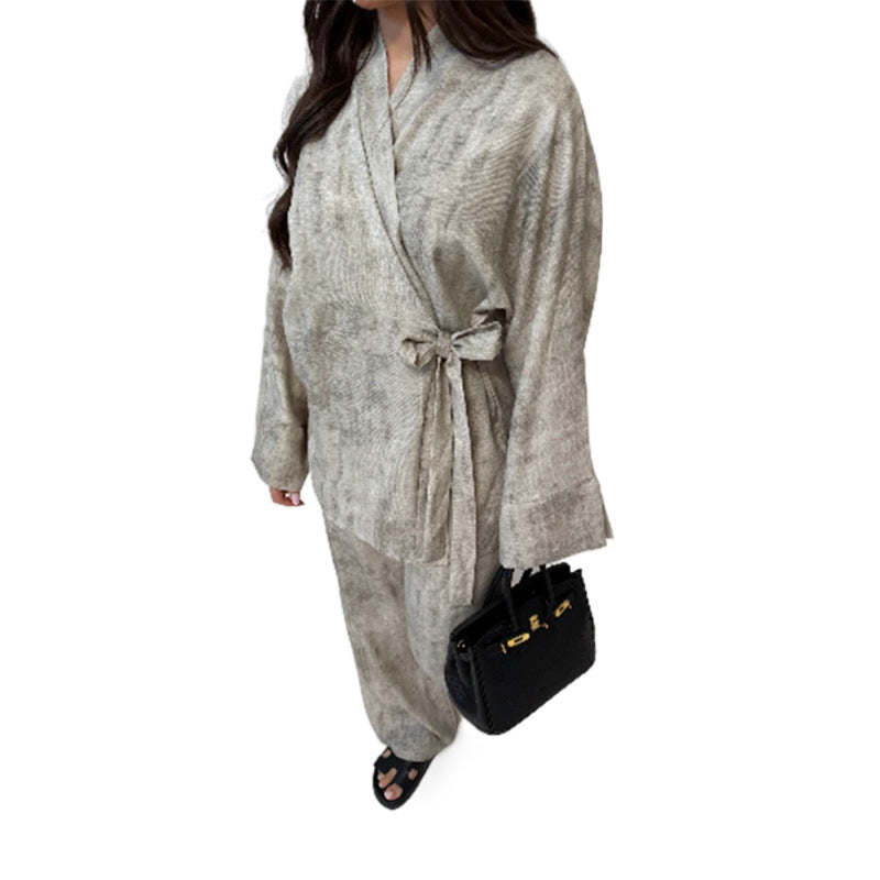 Dame Elegant Jumpsuit med figursyet silhuet og afslappet bælte Stilla