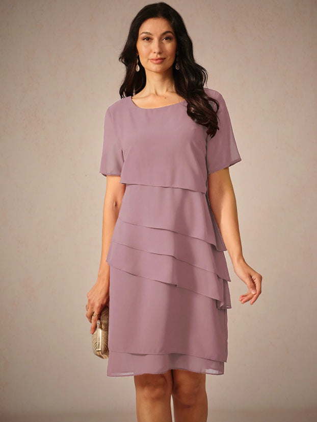 Dame elegant kjole med lagdelt design Stilla