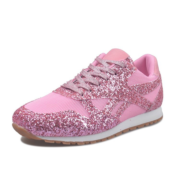 Dame Sneakers med glitrende overmateriale Stilla
