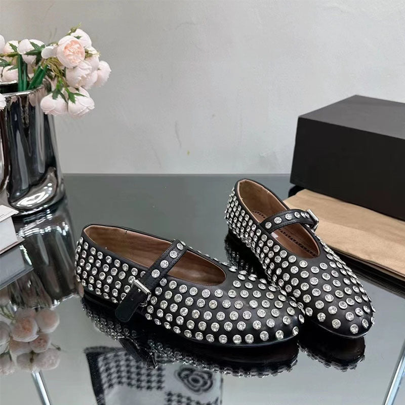 Femme Elegant Udsmykket Mary Jane Ballerinas Stilla