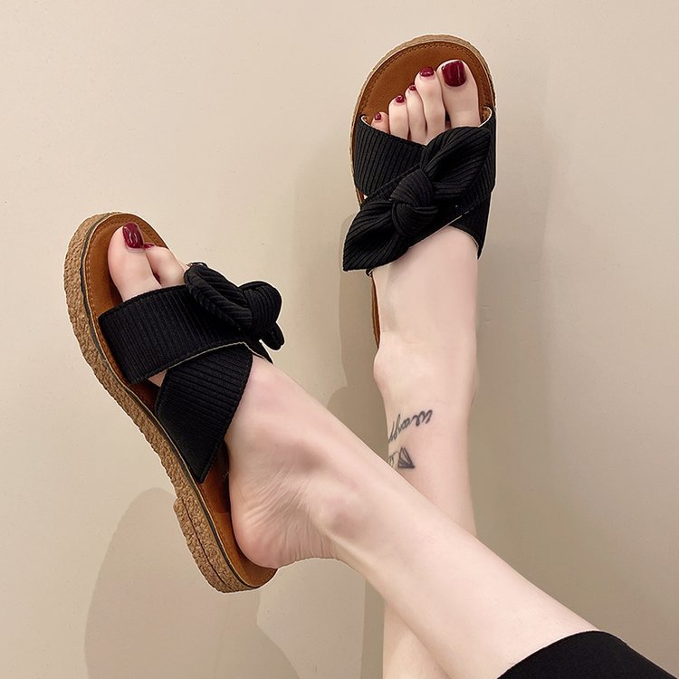 Dame Behagelige Trendy Sandaler med Knot-Design Stilla
