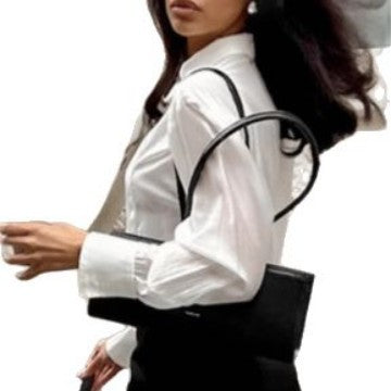 Dame Elegant Bluse med strukturerede detaljer og moderne krave Stilla