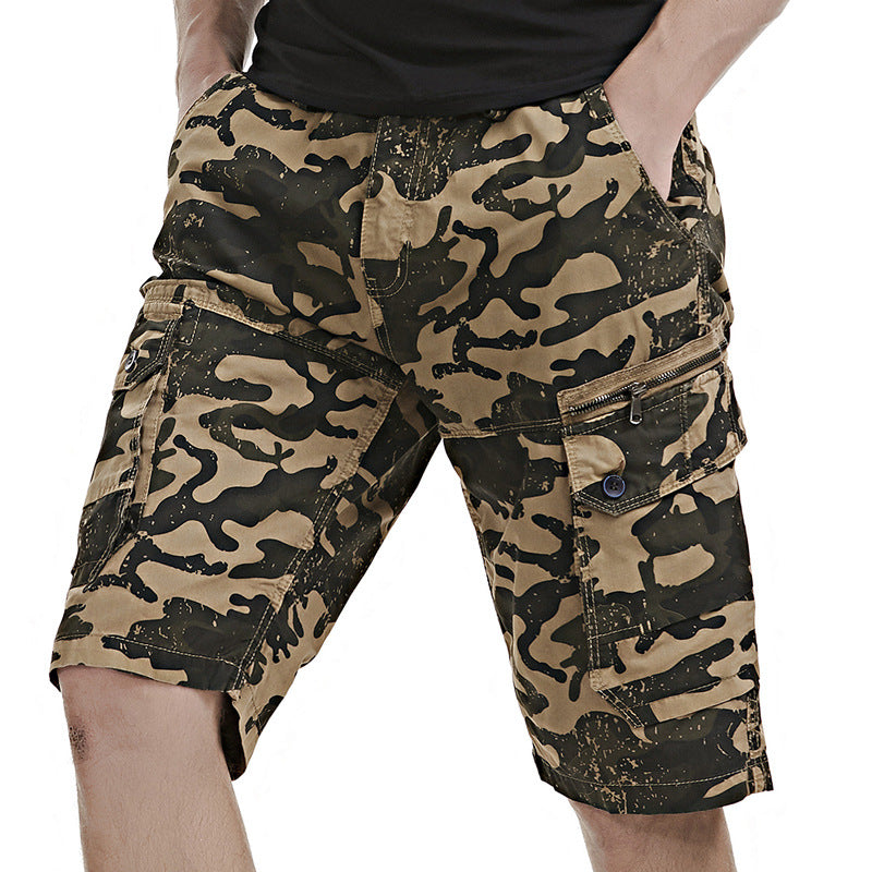 Herre Cargo Shorts med Utility-lommer Stilla