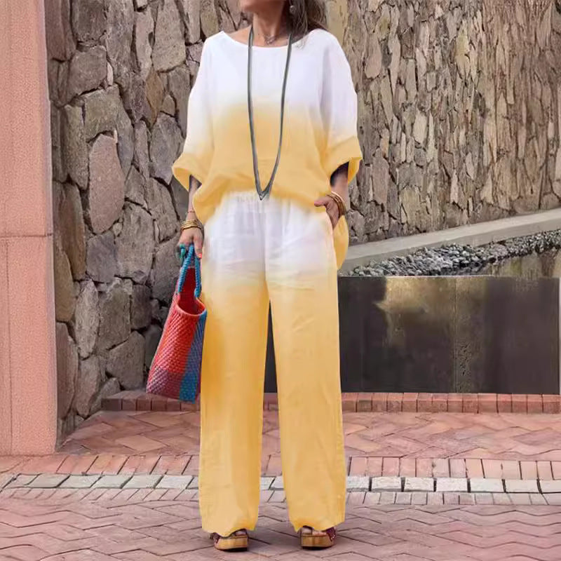 Dame Letvægts To-delt Afslappet Jumpsuit Sæt Stilla