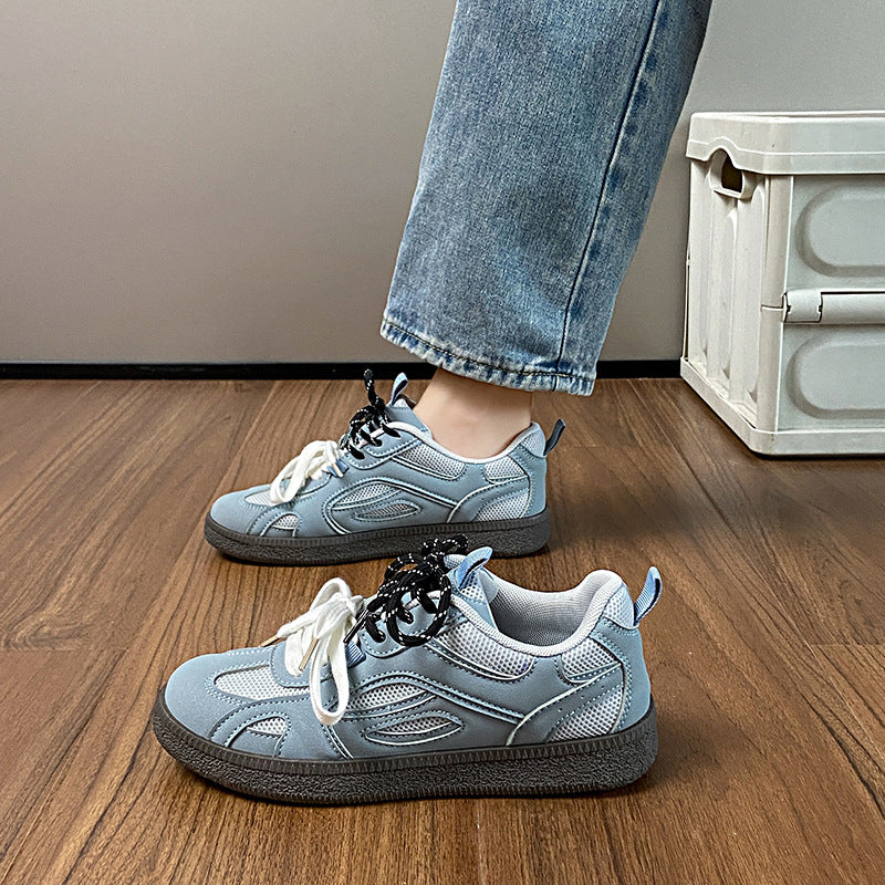 Dame Komfort-sneakers med innovativt snøresystem og åndbar mesh-overflade Stilla