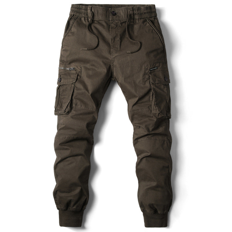 Herrer Cargo Jogger med justerbare manschetter og utility-lommer Stilla