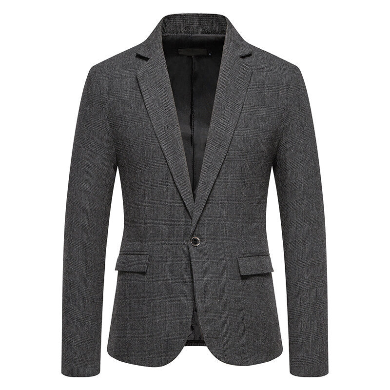 Herren skræddersyet houndstooth mønster blazer Stilla