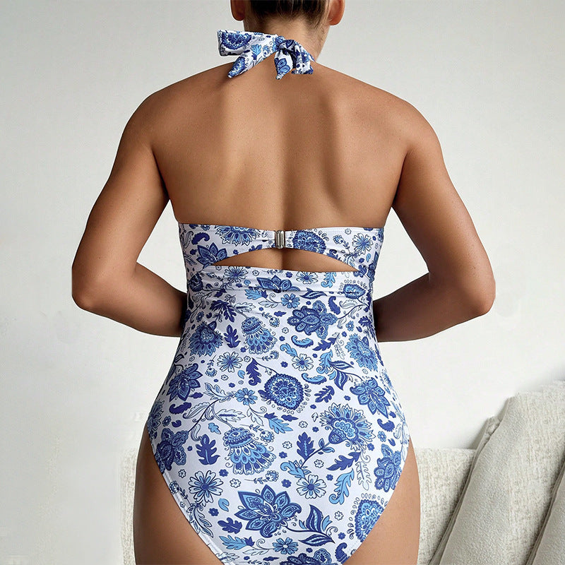 Dame Cut-Out Halter Neck Enstykke Badetøj Stilla