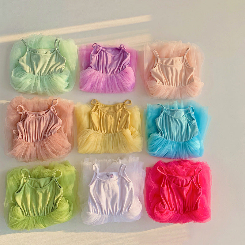 Pige Tulle Skater Dansekjole Stilla