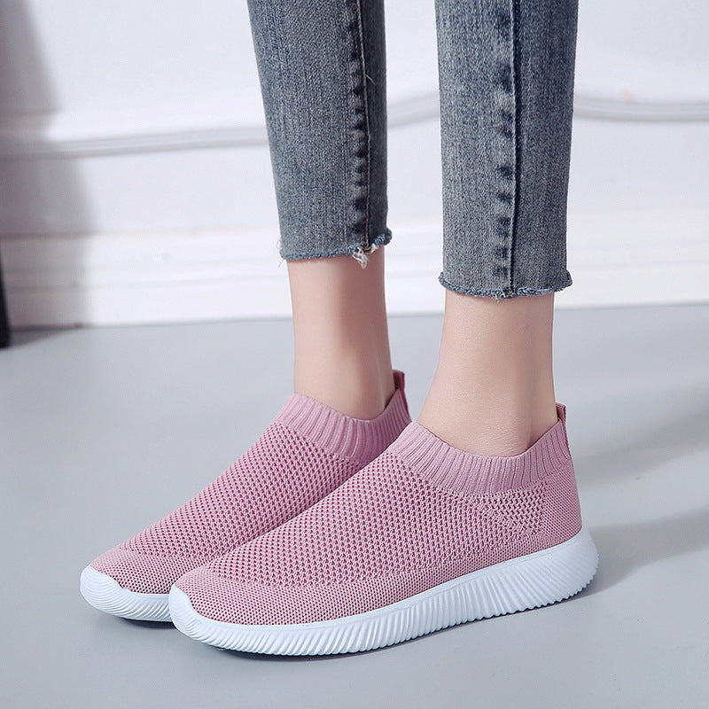 Dame Åndbare Slip-On Sportssko med elastisk Overdel Stilla