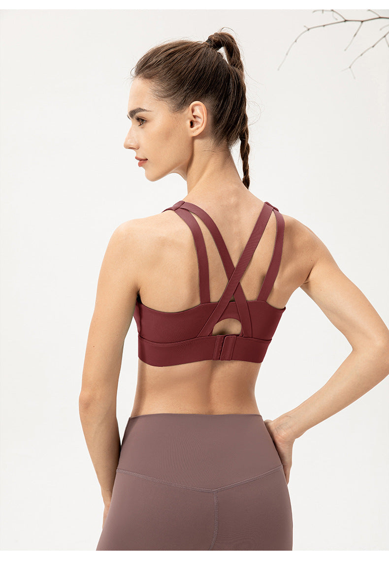Stilla | Strength Integreret Kop Yoga Bh Fast Sportsvest Med Spænde Til Løb Og Fitness