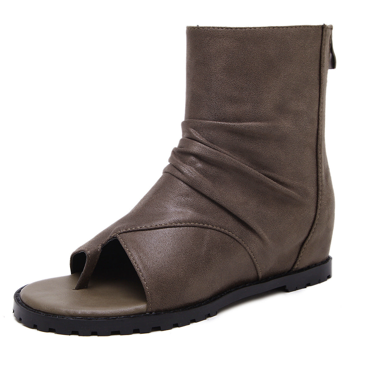 Dame Åbne Ankelstøvler med raffineret Falde-design og komfortabel Plateau Stilla