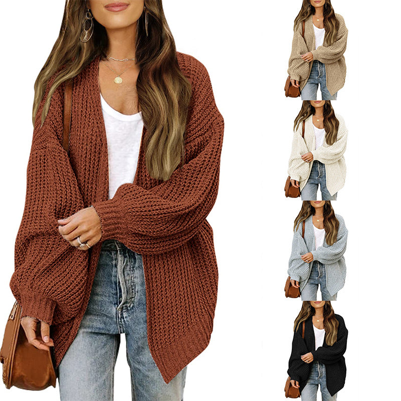 Femme Oversized Chunky Strikjakke Stilla