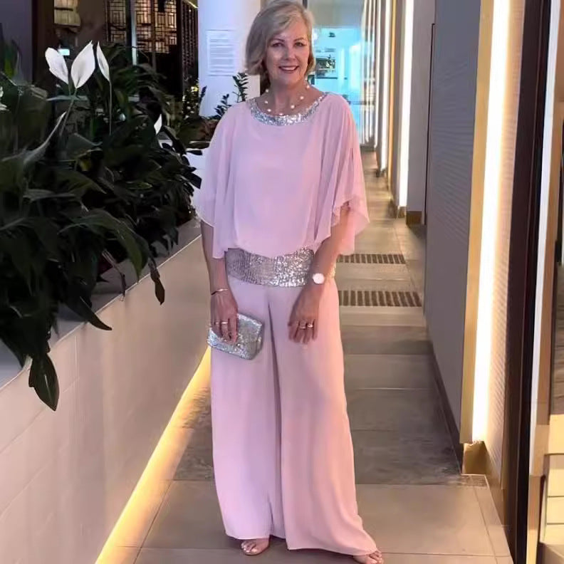 Dame Elegante Chiffon Jumpsuit Stilla