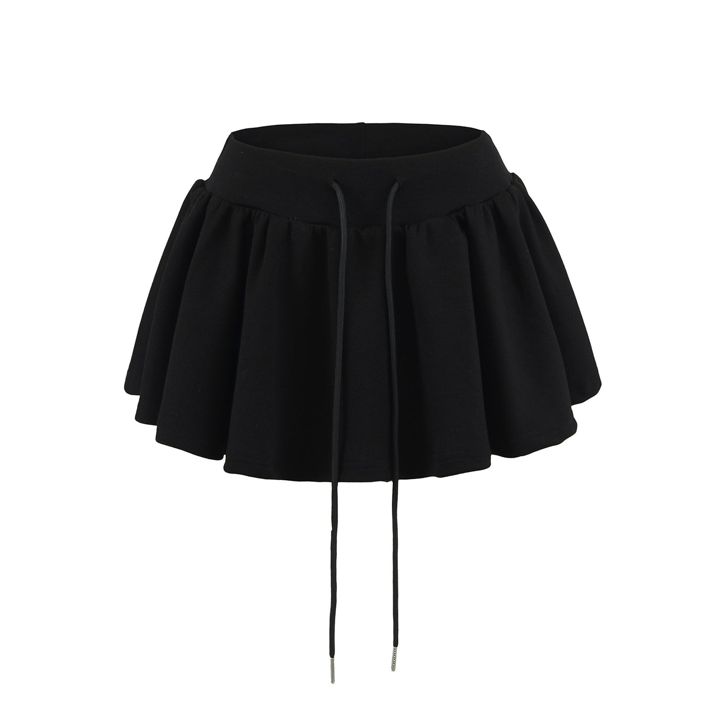 Dame afslappet plisseret nederdel lavet af blødt, åndbart materiale med justerbar snor Stilla