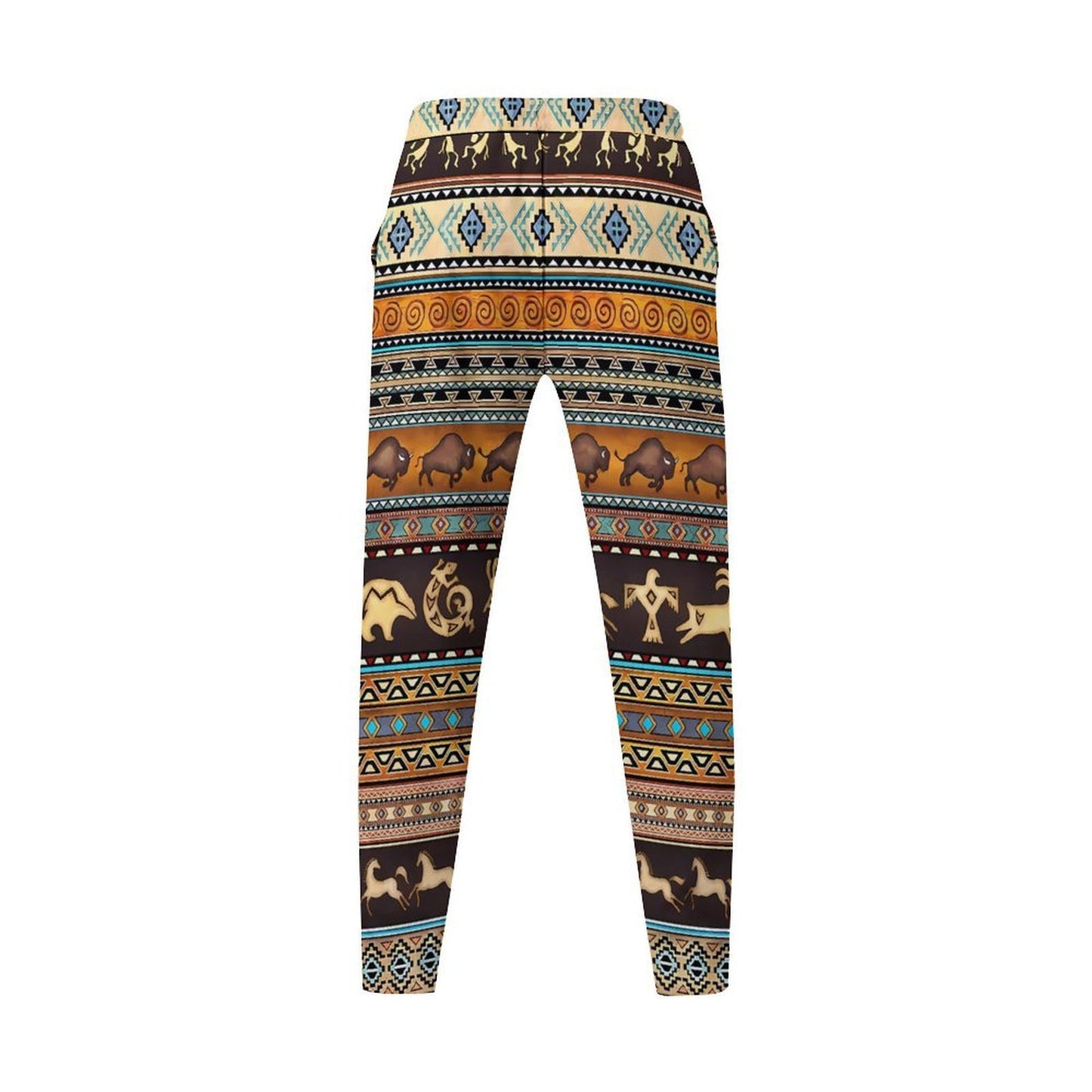Dame leggings med tribal-inspireret mønster og elastisk talje Stilla