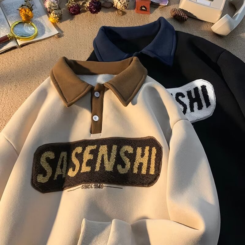 Herre Poloshirt med unikt indgang og kontrastkrave Stilla