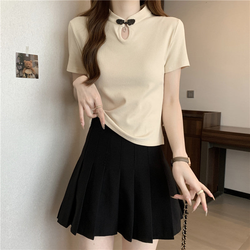Femme Chic Nøglehul Polo Top Stilla