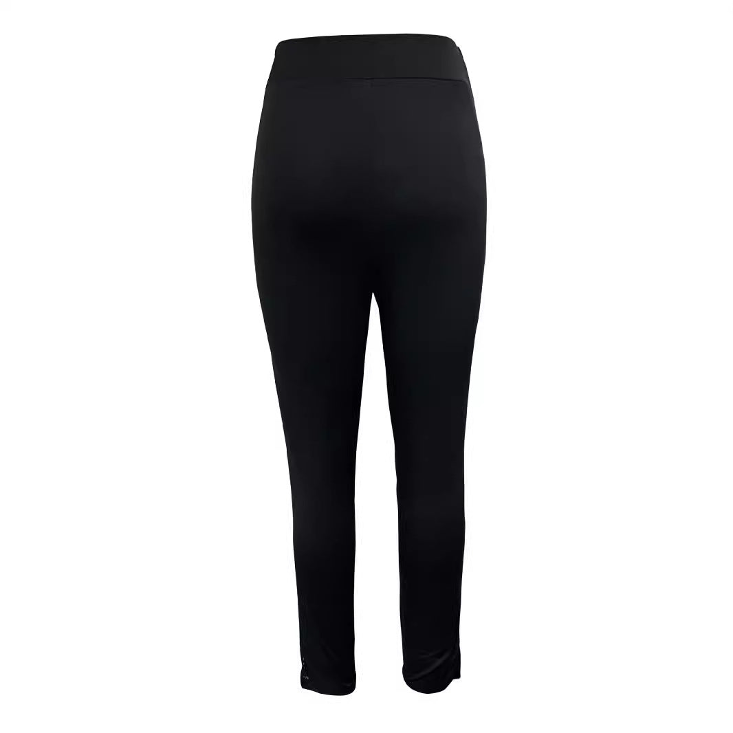 Dame Højkvalitets Leggings med Spidsapplikation og Høj Talje Stilla