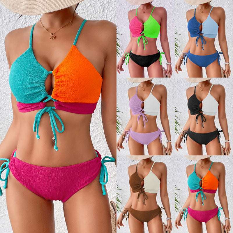 Dame Bikini med moderne Cut-Out og legende bindebånd Stilla