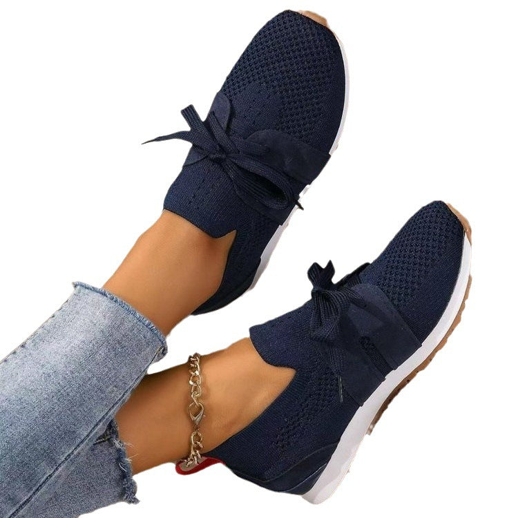 Dame Åndbare Sneakers med fleksibelt Overmateriale og skridsikker Sål Stilla