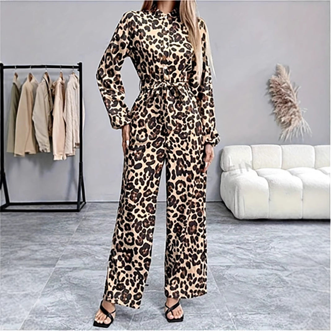 Dame Casual Jumpsuit i modetrend med smalt taljebælte Stilla