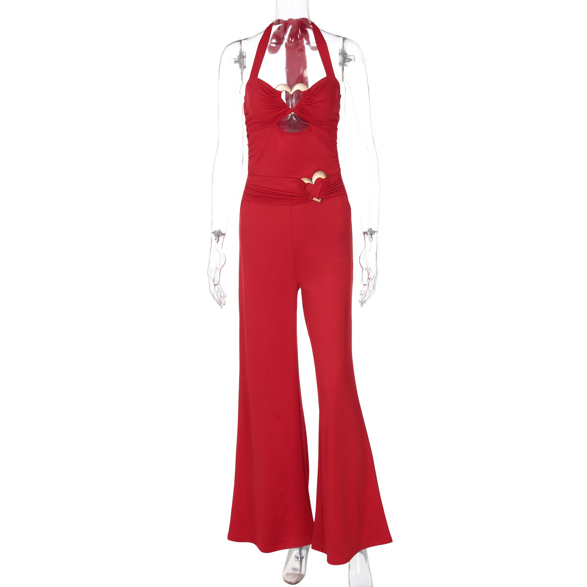 Dame Elegant Jumpsuit med smart halterdesign og figurformende snit Stilla