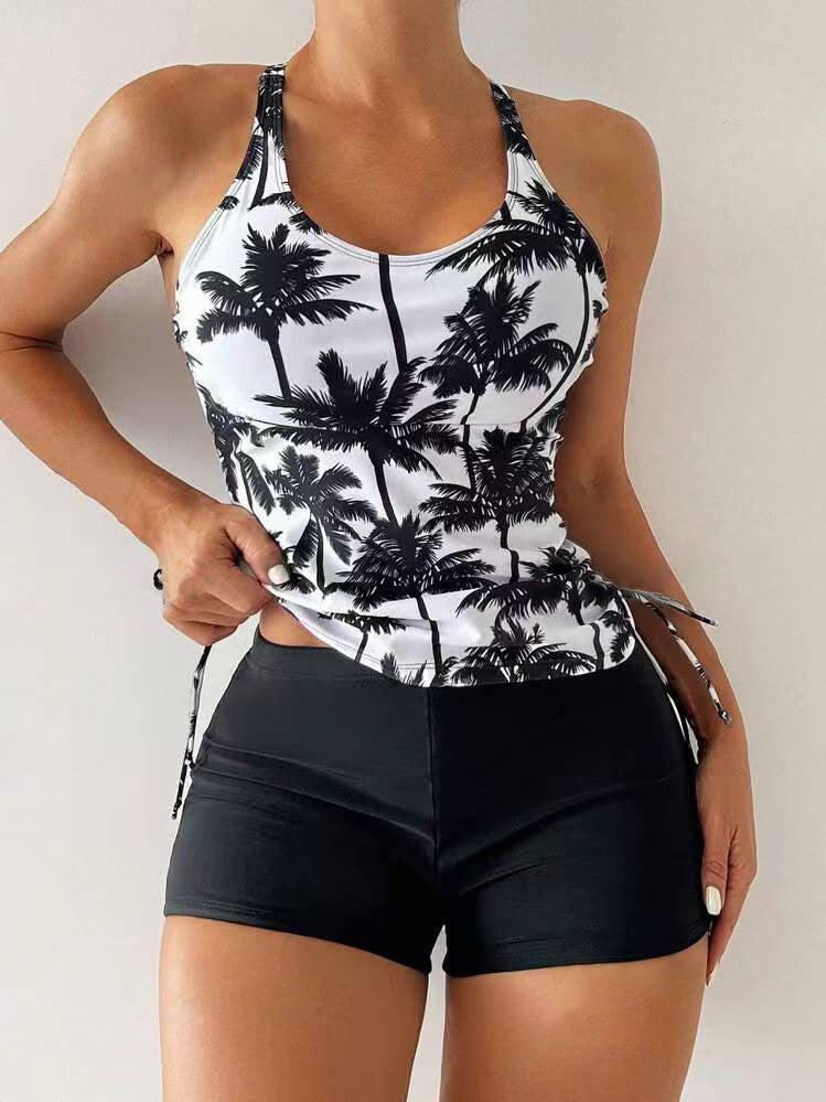 Femme Athletic Tankini svømmesæt med justerbare sidesnore Stilla