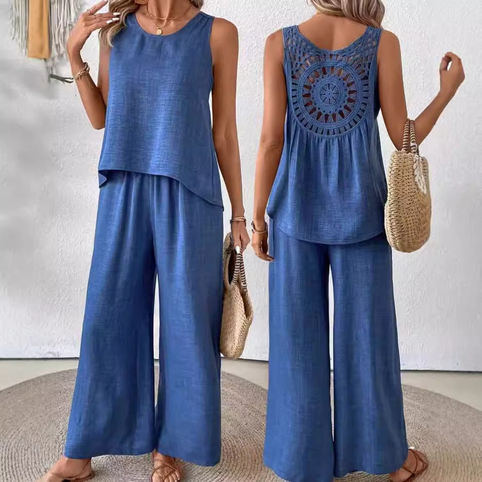 Dame Løst skåret Jumpsuit med dekorative skuldre Stilla