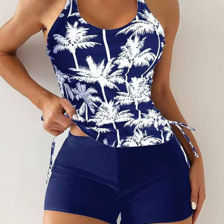 Femme Athletic Tankini svømmesæt med justerbare sidesnore Stilla
