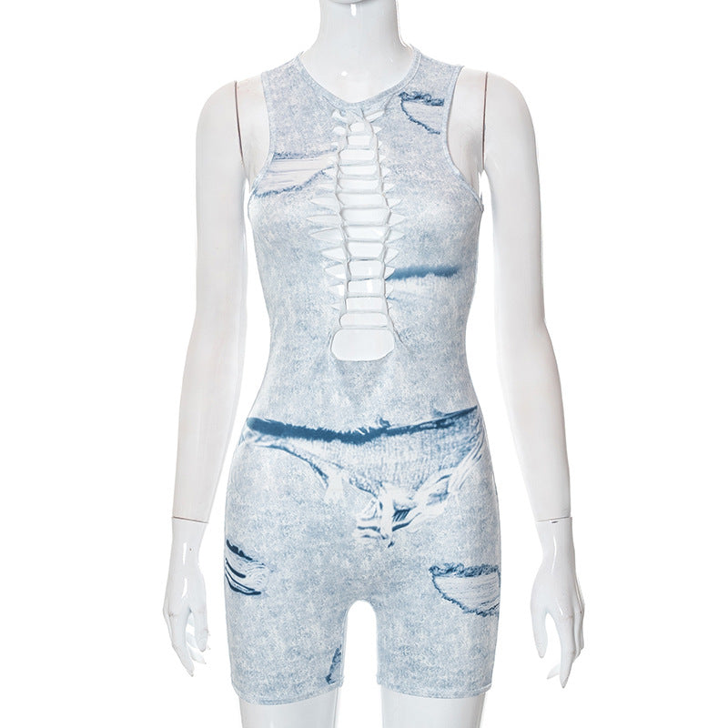 Femme Stylish Cut-Out Jumpsuit Stilla