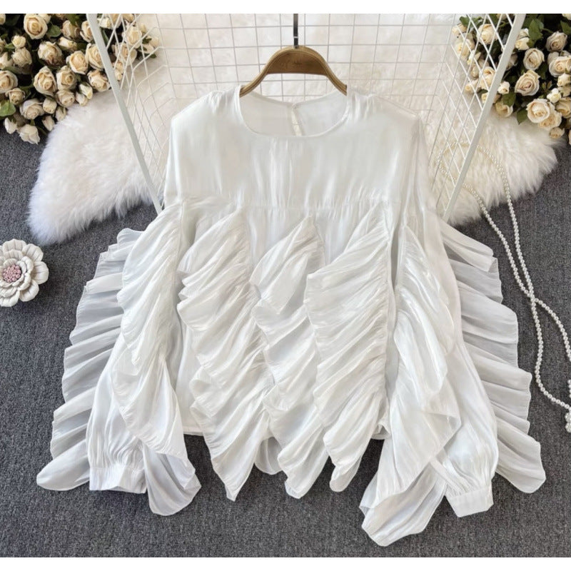 Femme Rynk Chiffon Bluse Stilla